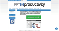 Desktop Screenshot of pptproductivity.com