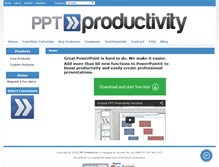 Tablet Screenshot of pptproductivity.com